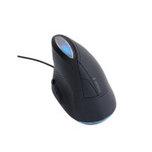 Mouse Gembird, Ergonomic, cu fir, 3200DPI, USB, Negru