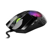 Mouse Genius, „Scorpion M715”, gaming, cu fir, USB, optic, 7200 dpi, butoane/scroll 6/1, Negru