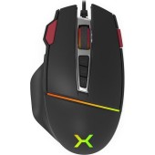 Mouse Krux Fuze Pro, 12000 DPI, RGB, USB (Negru)