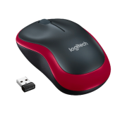 Mouse Optic Wireless Logitech M185, USB, 1000 DPI (Rosu)