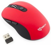 Mouse Optic Wireless SBOX WM-911, 1600 DPI (Rosu)