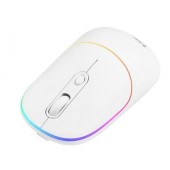 Mouse Tracer, Wireless, 2.4 Ghz, Senzor optic, Iluminare (Alb)