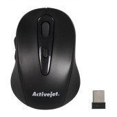 Mouse Wireless Activejet AMY-213, USB, 1600 DPI (Negru)