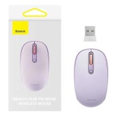 Mouse Wireless Baseus F01B Tri-Mode, 1600 DPI, Bluetooth / Wi-Fi (Mov)