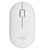 Mouse Wireless Logitech Pebble M350, 1000 DPI, Bluetooth/USB (Alb)