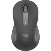 Mouse Wireless Logitech Signature M650 L Left, Bluetooth/USB, recomandat pentru mana stanga (Gri)