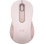 Mouse Wireless Logitech Signature M650 L Left, Bluetooth/USB, recomandat pentru mana stanga (Roz)