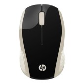 Mouse Wireless Optic HP 200, USB (Negru/Auriu) 