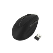 Mouse Wireless vertical Kensington ProFit Ergo, pentru mana stanga, 1600 DPI (Negru)