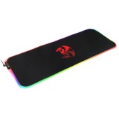 Mousepad gaming Redragon Neptune X, Baza cauciucata, Iluminare RGB, Negru