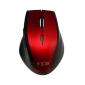 MouseWireless Inca, 2.4 GHz, 1600 dpi, Negru/Rosu