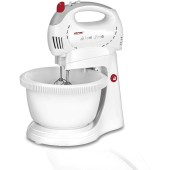 MPM Mixer cu bol MPM MMR-17Z, rotativ, 300W, 2.4l, 5 trepte de viteza, functie TURBO, alb