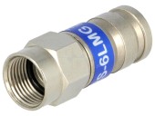 Mufă F tată drept 75Ω RG6 7,54mm crimpare pe cablu 3GHz