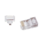 Mufa modulara 8P8C pentru cablu solid LAN RJ 45 neecranate - set 50 buc.