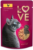 MY LOVE Plic Hrană umedă pentru pisici, cu Pui în sos 85g