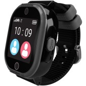 MyKi Smartwatch Watch 4 Lite cu tripla localizare (LBS, GPS, Wi-Fi), impermeabil, Negru