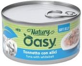 OASY Natury Conservă pentru pisici, cu Ton şi Anşoa, în jeleu 85g