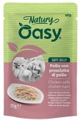 OASY Natury Plic pentru pisici, cu Pui si Şunca de pui, în jeleu 70g