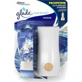 Odorizant spray cu aparat Glade Microspray Marin pentru baie parfum marin 10 ml Odorizant baie Glade Microspray Marin 10 ml