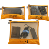 Orca OR-599 Transparent pouches Kit for DSLR Accessories (3 pcs)