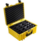 Outdoor Case Type 6000 yellow padded partition insert 6000/Y/RPD