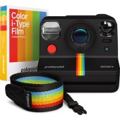 Pachet aparat foto instant Polaroid EB Now Plus Generation 2, USB, Negru