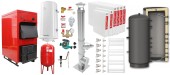 Pachet Centrala pe combustibil solid Fornello Eco Energy WB 50 kW, Puffer 1000 litri, Cos Inox, Radiatoare Otel, Boiler Termoelectric, Vas Expansune, Pompa si Fitinguri Montaj