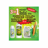 Pachet porumb curat 10 ARII (Erbicid Radial Extra, Erbicid Compas Super, Îngrășământ foliar Solar Verde)