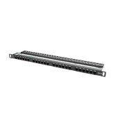 Panou de conexiuni Lanberg PPU5-0024-B, 24 porturi , 0.5U, cat 5e, Negru