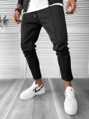Pantaloni de trening barbati slim fit negru  1033  D2-5.2