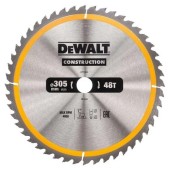 Panza de fierastrau circular 48 dinti Dewalt CONSTRUCTION 305x30 DT1959