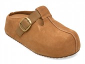 Papuci GRYXX bej, M7321, din piele intoarsa