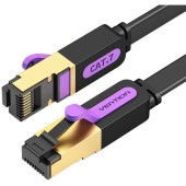 Płaski kabel sieciowy UTP CAT7 Vention ICABF RJ45 Ethernet 10Gbps 1m czarny