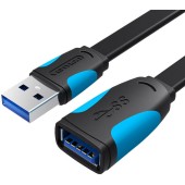 Płaski przedłużacz USB3.0 Vention VAS-A13-B200 2m Czarny