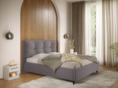 Pat Tapitat cu somiera Fixa Gri - Ramses 160x200