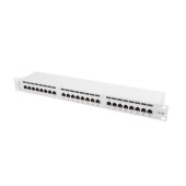 Patch Panel 24 port 1U, cat. 5e, shielded, Lanberg , Gri