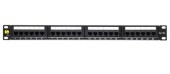 Patch Panel Netrack 104-05, CAT.5e, 24 Porturi (Negru)