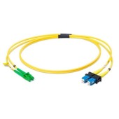 Patchcord FO SC/PC-LC/APC Emtex, SM OS2 9/125, manta LSZH 3.0mm, duplex, 5m 