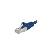 Patchcord SFTP PremiumCord RJ45-RJ45 Cat.6A, 2m, Albastru