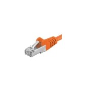 Patchcord SFTP PremiumCord RJ45-RJ45 Cat.6A, 2m, Portocaliu