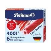 Patroane cerneală Pelikan 4001, dimensiune standard, set 6 bucăți