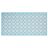 Patura pentru picnic Quatrefoil, pliabila, 90x180 cm, polipropilena, bleu