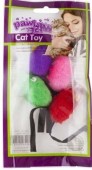 PAWISE Jucărie pentru pisici, din pluş, Mix 4buc