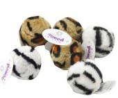 PAWISE Jucărie pentru pisici Minge din pluş 5cm