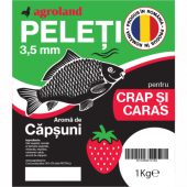 Peleti pentru crap si caras, capsuni, 1 kg