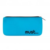 Penar scolar plat din silicon Must Albastru