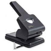 Perforator negru metalic 2 perforatii 50 coli Rapesco Perforator negru metalic 2 perforatii 63 coli Rapesco