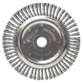 Perie de sarma disc cu toroane Weiler, 115 x 0.5 x 22.2 mm, inox