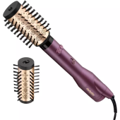 Perie rotativa Babyliss Big Hair Dual AS950E, 650W + 2 accesorii, Tehnologie Ionica, Invelis ceramic, Jet de aer rece, Mov