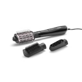 Perie rotativa cu aer cald BaByliss Style Smooth AS128E, 1000 W, 2 setari temperatura, 3 accesorii (Negru)